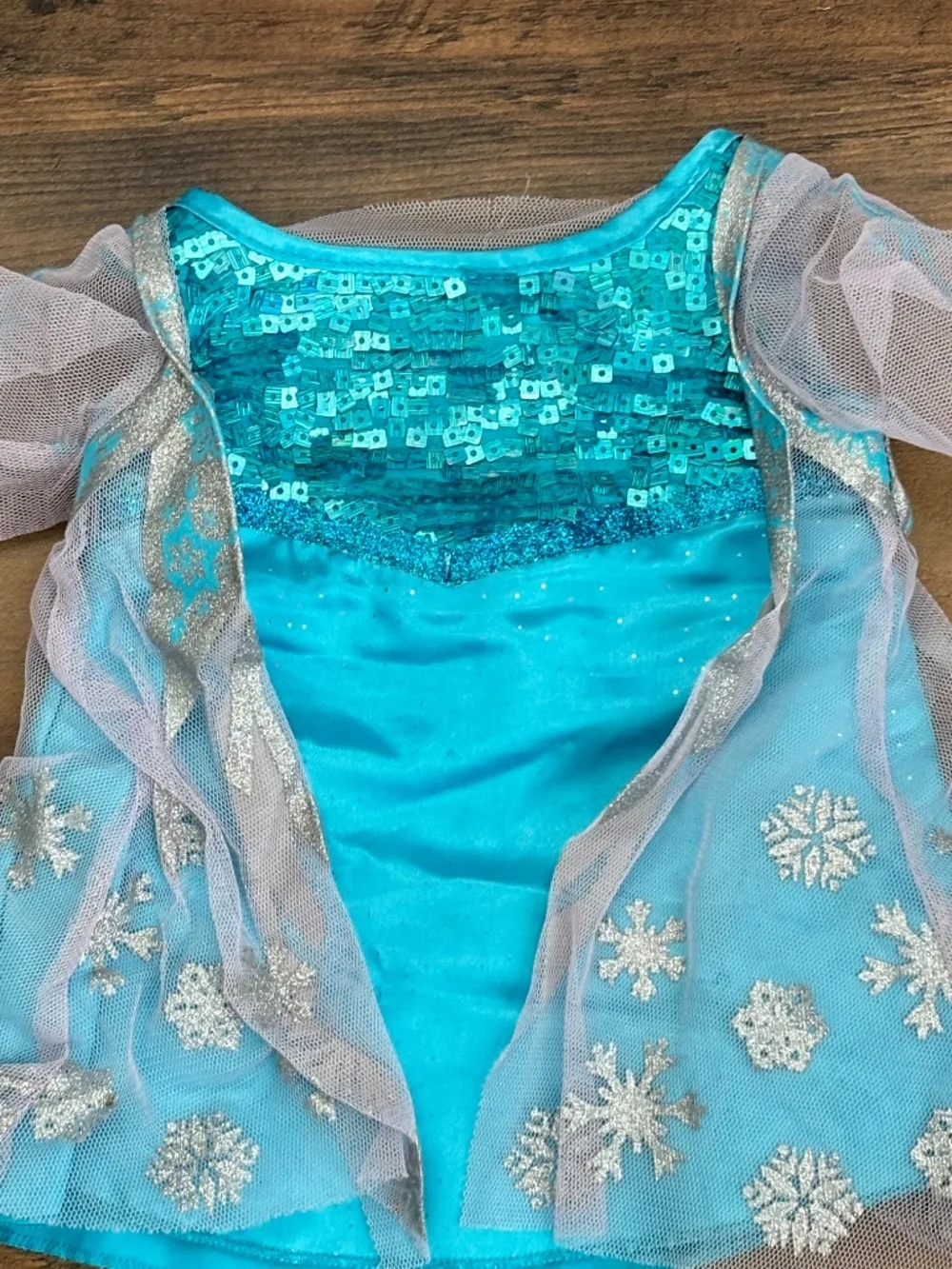 Build A Bear Disney Frozen Elsa Teddy Dress Blue Sparking Sequin Outfit 2018